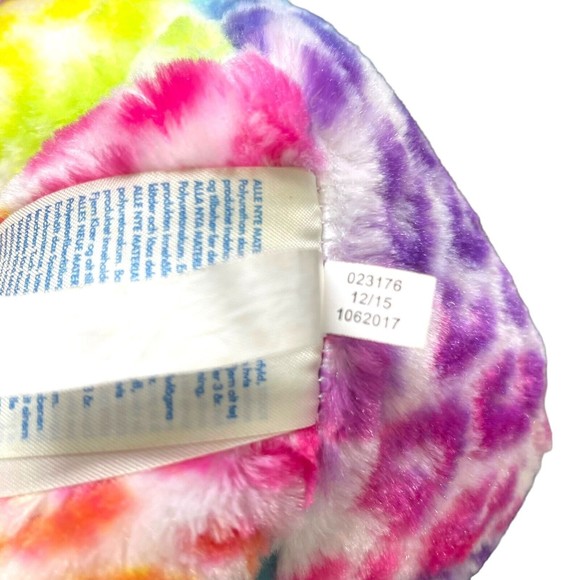 Build A Bear BABW Workshop Multicolor Rainbow Leopard 17" Plush BAB With Poncho - Picture 5 of 8